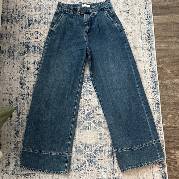 Habitual Denim - Habitual Women's High-Waist Pleated Wide-Leg Jeans